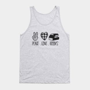 peace love books Tank Top